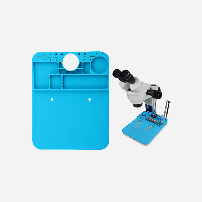 Heat Insulation Silicone Pad Microscope Desk Mat 