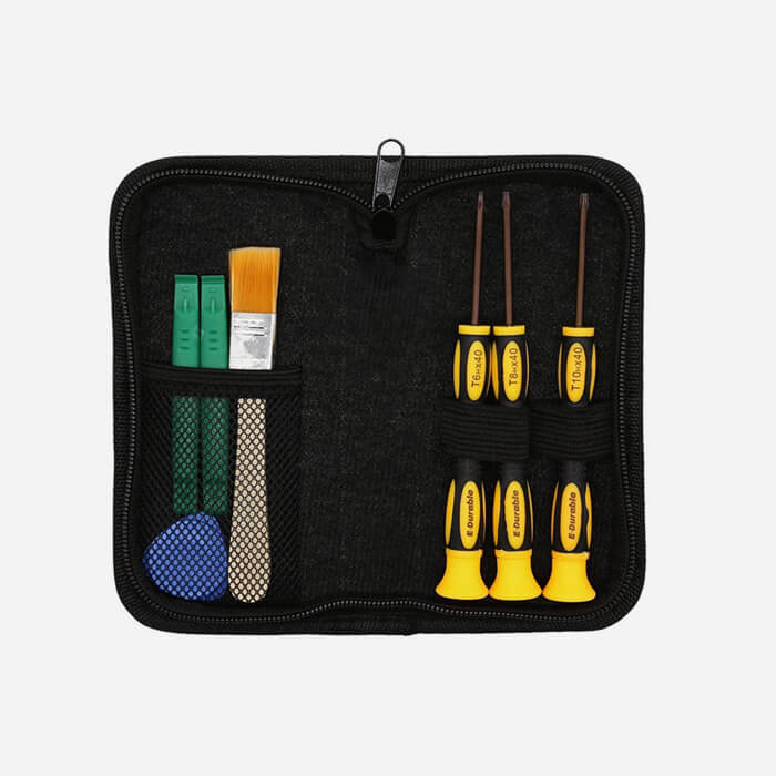 7 IN 1 Game Repair Kit with Pry Tool Brush T8 T6 T10 Screwdriver Set