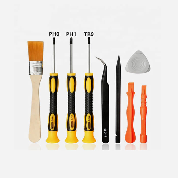 Phillips 9pcs Screwdriver Kit with ESD Tweezer Opening Tools 