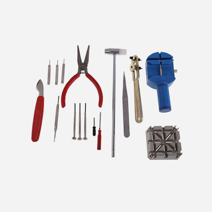 16-Piece Watch Repair Tool Kit with Blister Card Pack 