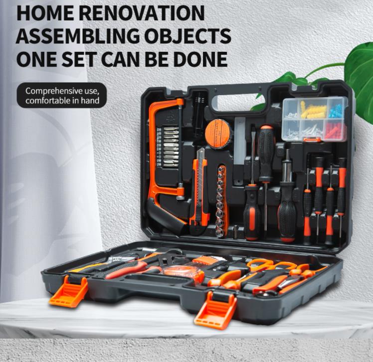 102 in 1 Household repair tool kit for home Repair Craftsman Toolkit Home DIY Tools Set 
