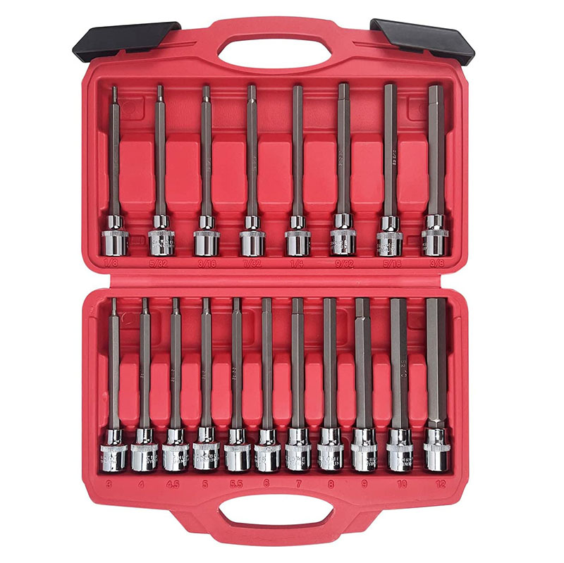 19-Piece 3/8 Inch Hex Socket Wrench China Manufacturer 