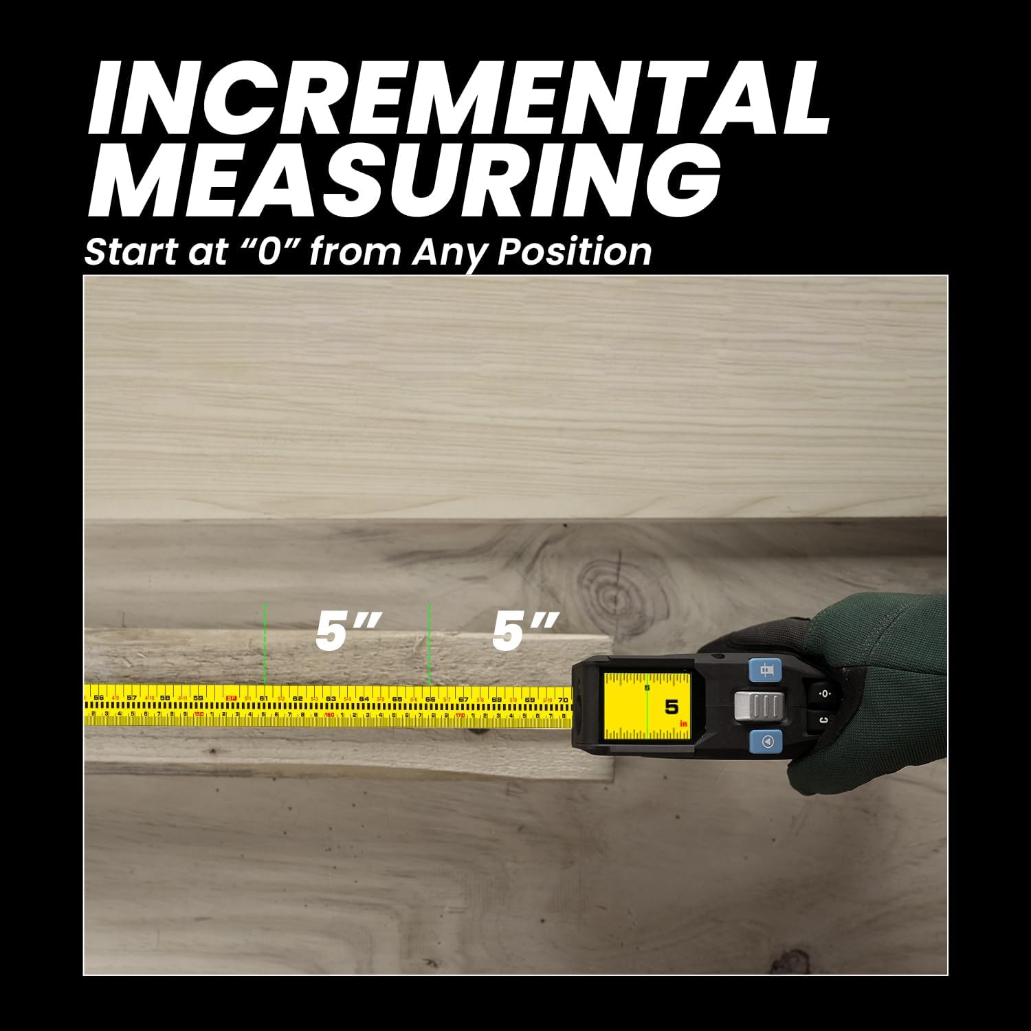 3-in-1 Digital Laser Tape Measure