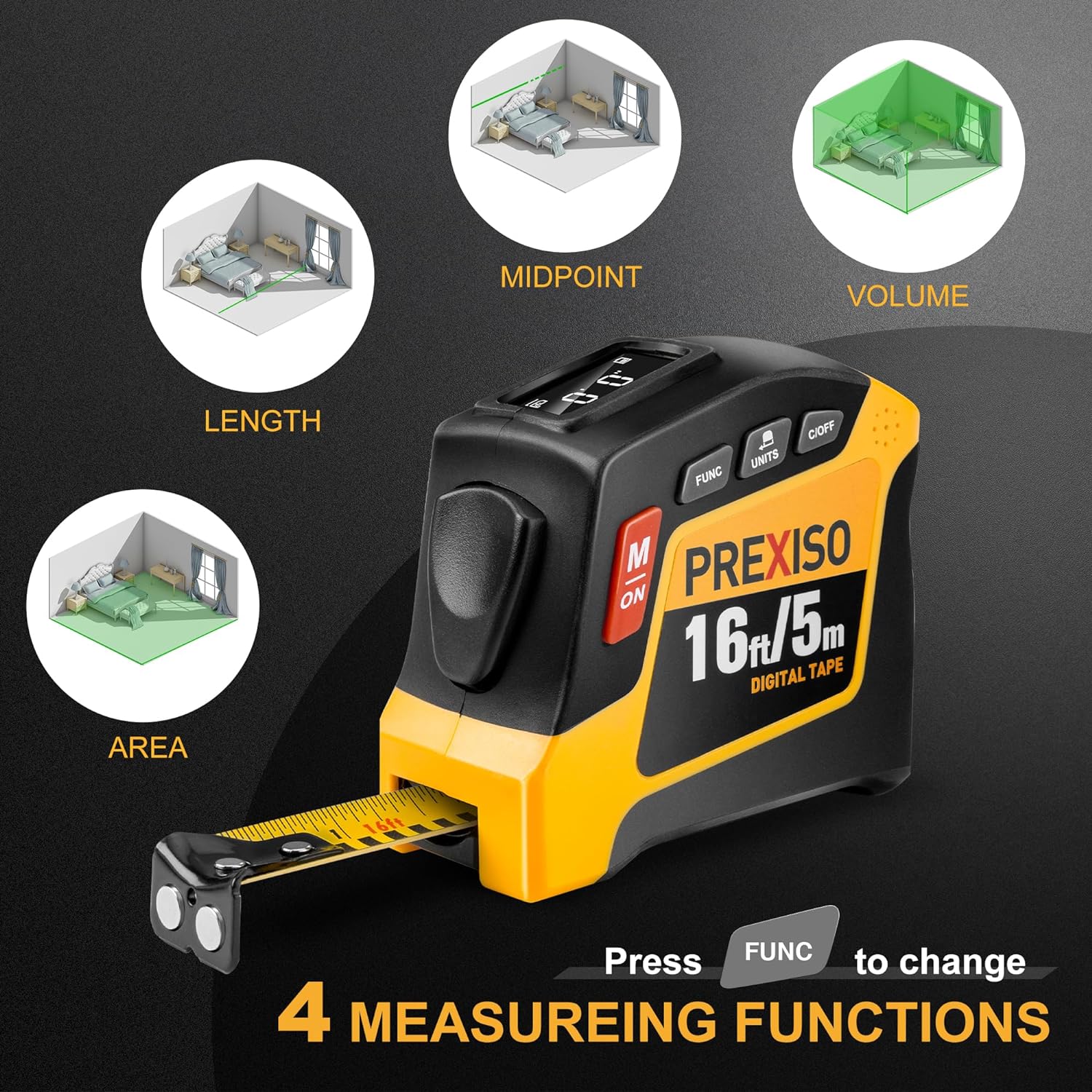 2-in-1 Digital Tape Measure