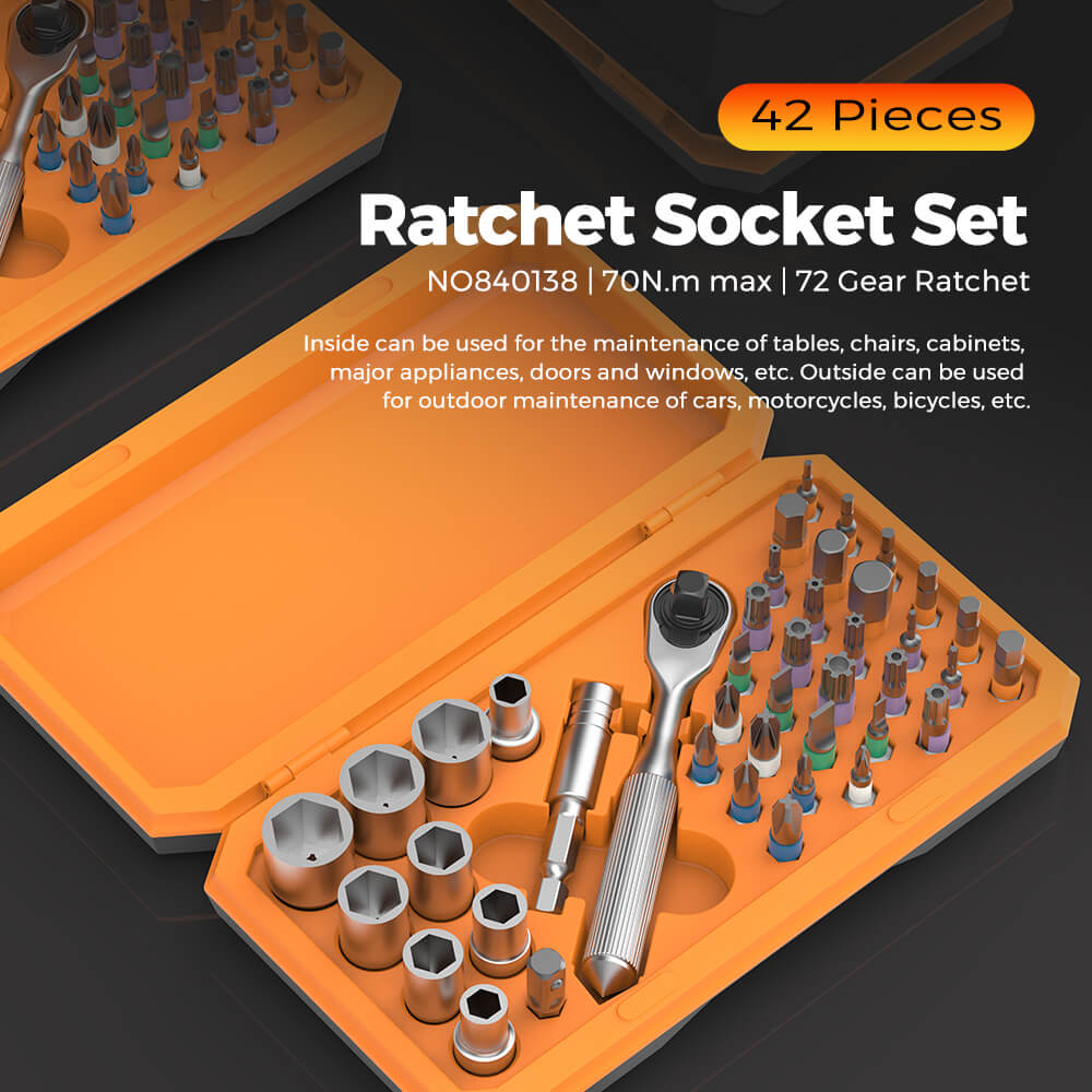 42 in 1 Precision Ratchet Screwdriver Set